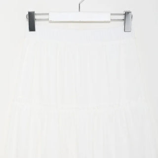 Tiered elastic skirt