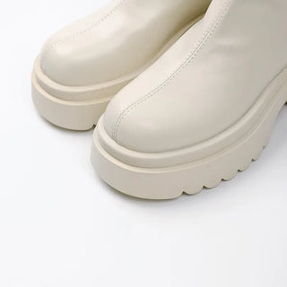 Slit-line platform boots