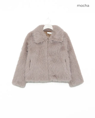 Color-point fur jacket