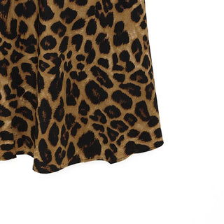Big leopard mermaid maxi skirt
