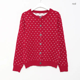 Polka Dot Round Cardigan