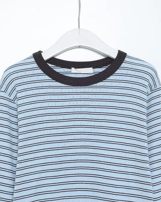 Pointelle Border Round Neck T-Shirt