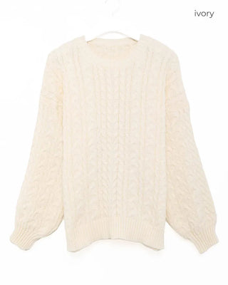 Cable Round Neck Knit