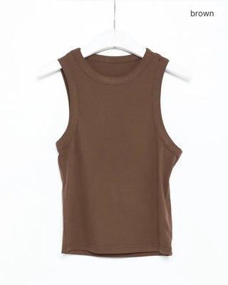 Basic cotton sleeveless top
