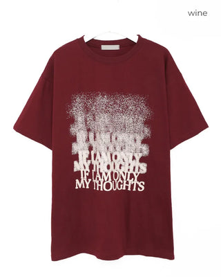 (Unisex) Gradient Lettering T-Shirt