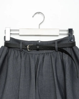 Belted Layered Mini Skirt