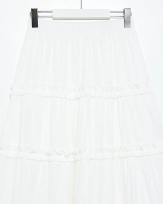 Frilled Can-Can Long Skirt