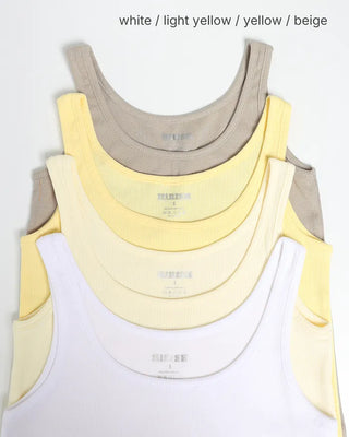 Scooped Neck Semi-Cropped Tank Top