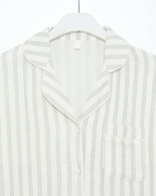 (Unisex) Triple Stripe Gauze Pajama Set