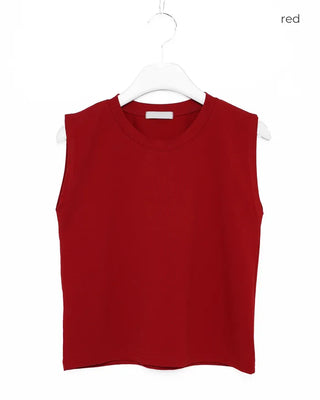 Round neck sleeveless