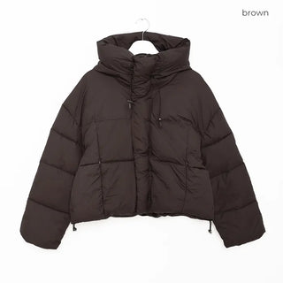 Cropped hooded jacket