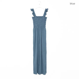 Shoulder Frill Washer Jumpsuit