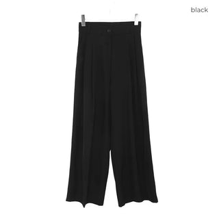 Pintuck wide slacks