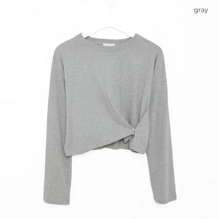 Side Button Long Sleeve T-Shirt