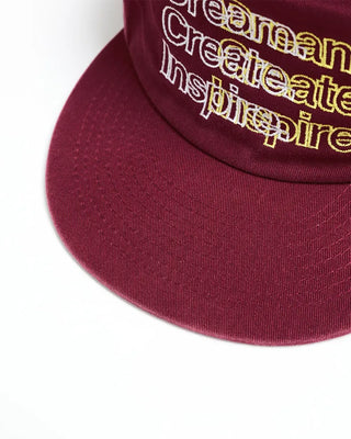 Lettering Stitch Straight Cap