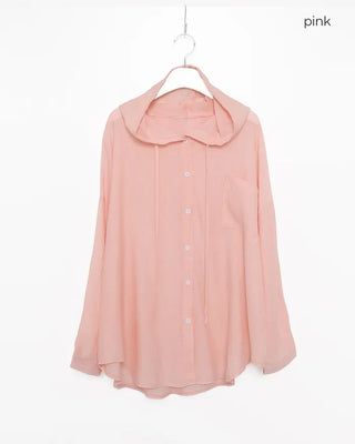 Loose-fit hoodie shirt