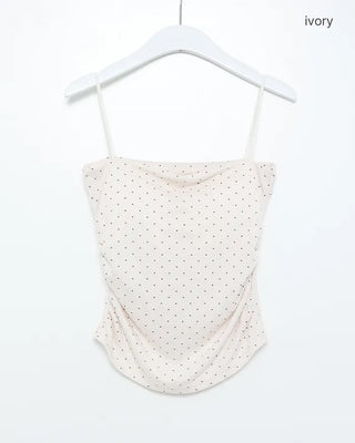 Polka dot cap camisole