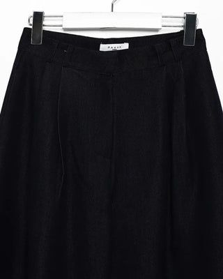Denim Two-Pintuck Wide Pants