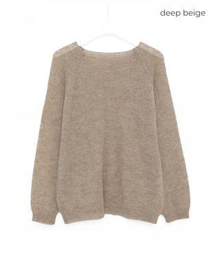 Oversized raglan knit