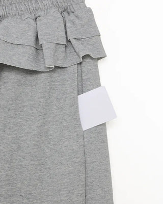 Double frill sweatpants