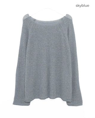 Loose-fit basic knit