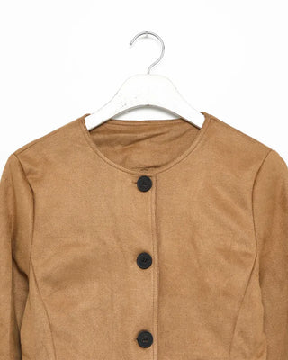 Suede short jacket