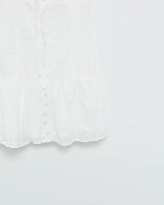 Flower lace camisole mini dress