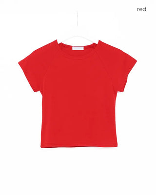 Raglan Shoulder Short Sleeve T-Shirt