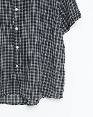 Modern check short-sleeved shirt