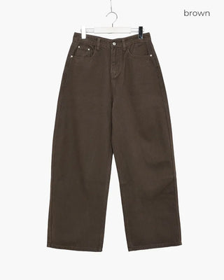 Wide cotton pants