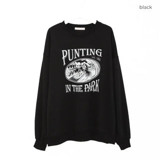 PUNTING print sweatshirt