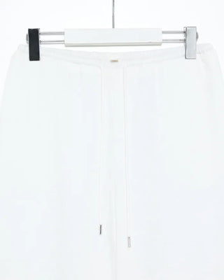 Chiffon wide-leg pants with elastic waistband