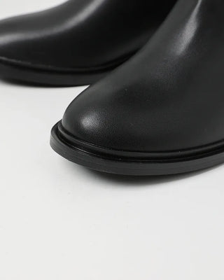 Leather long boots
