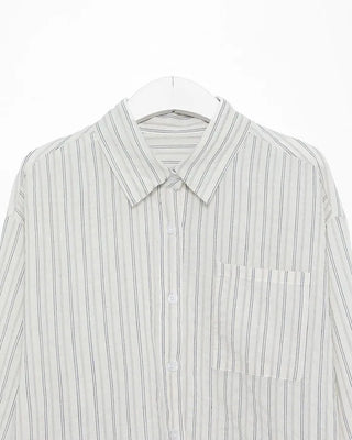 Striped loose-fit shirt