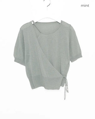 Asymmetrical Wrap Knit