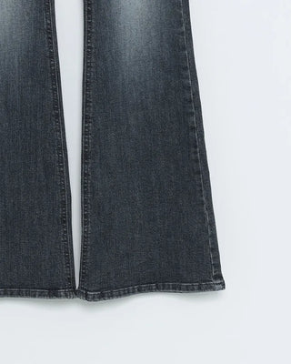 Slim bootcut denim pants