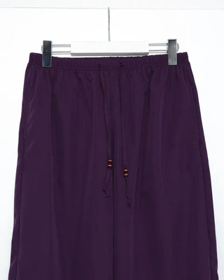 Nylon pants with string waist
