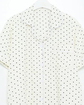 Polka Dot Half-Sleeve Shirt & Shorts Pajama Set