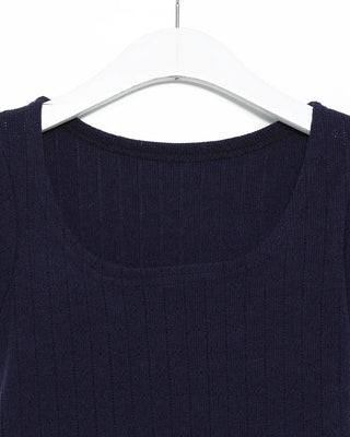 Square neck crop short-sleeved T-shirt