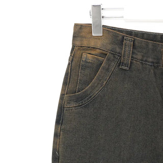 Yellow Wash Loose Fit Denim