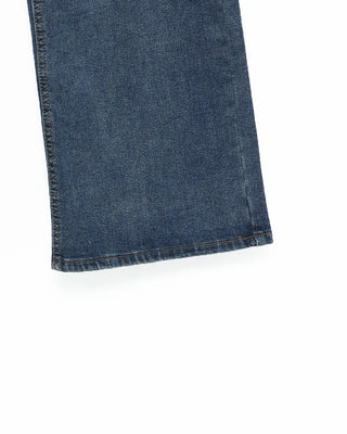 Straight denim pants