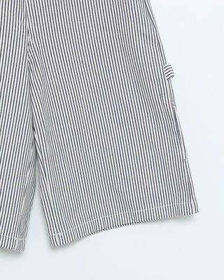 Striped Carpenter Bermuda Shorts