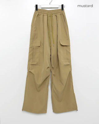 (Unisex) Elastic Waist Summer Cargo Jogger Pants