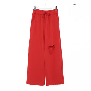 Point-cut sweatpants
