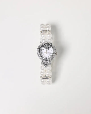 Heart Cubic Double Pearl Bracelet