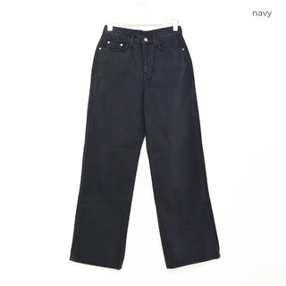 Peach skin cotton pants