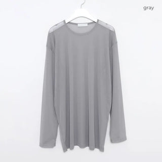 Loose-fitting sheer t-shirt