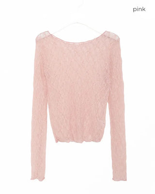 Lace see-through T-shirt