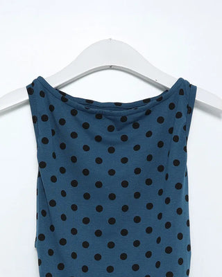 Polka Dot Round Neck Sleeveless