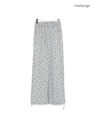 Flower pattern sweatpants